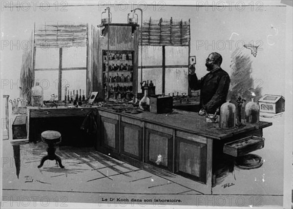 ROBERTO KOCH (1843-1910)  EN SU LABORATORIO

This image is not downloadable. Contact us for the high res.