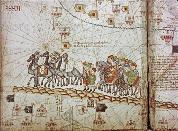 CRESQUES ABRAHAM 1325-1387
MINIATURA-CARAVANA DE CAMELLOS - S XIV -
PARIS, BIBLIOTECA NACIONAL
FRANCIA

This image is not downloadable. Contact us for the high res.