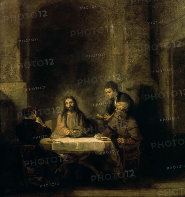 Rembrandt, The Pilgrims of Emmaus