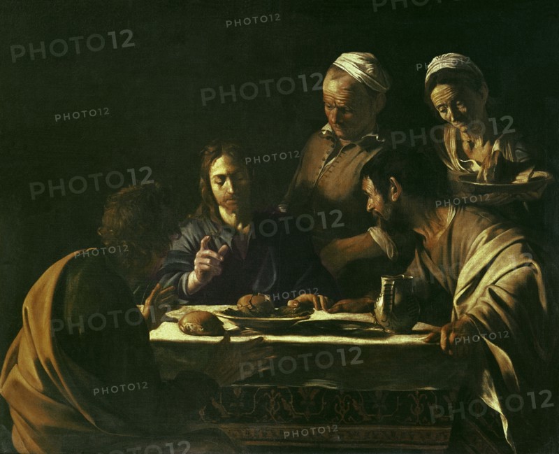 CARAVAGGIO. Supper at Emmaus - 1606 - 141x175 cm - oil on canvas - Italian Baroque