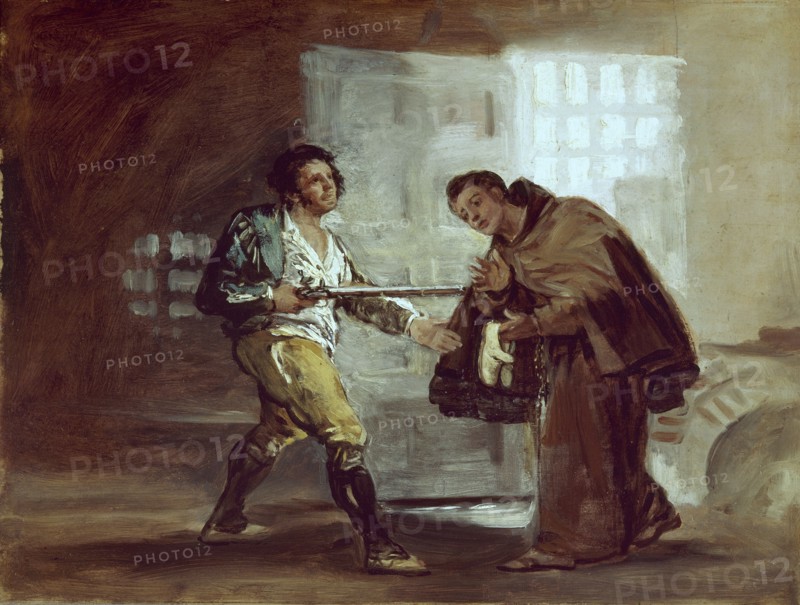 Goya, Frère Pedro de Zaldivia et le bandit Maragato