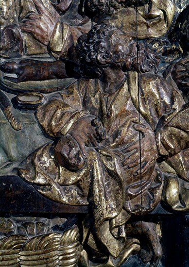 JUNI JUAN DE 1507/77
ULTIMA CENA-DET
VALLADOLID, MUSEO NACIONAL DE ESCULTURA-INTERIOR
VALLADOLID