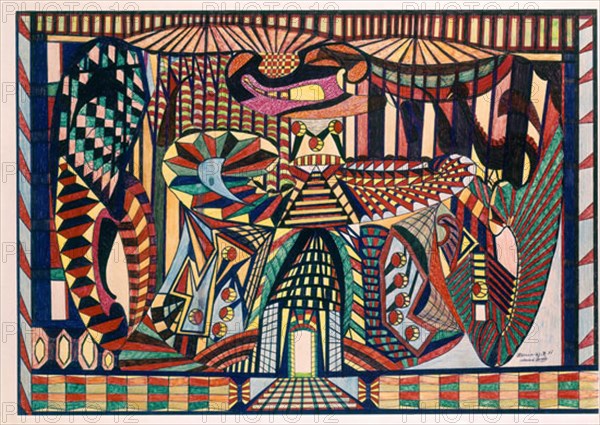 SANCHEZ M
PINTURA NAIF
MADRID, COLECCION PARTICULAR
MADRID