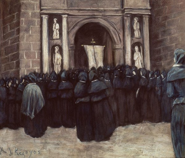 REGOYOS DARIO 1857/1913
LAS HIJAS DE MARIA (1891) PASTEL 43*50
MADRID, COLECCION PARTICULAR
MADRID