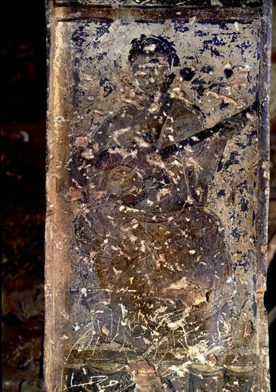 LADO SUR DEL INTRADOS DEL ARCO ORIENTAL DEL GRAN SALON-MUJER TOCANDO EL LAUD - S VIII - OMEYA
QUSEIR AMRA, CASTILLO
JORDANIA

This image is not downloadable. Contact us for the high res.