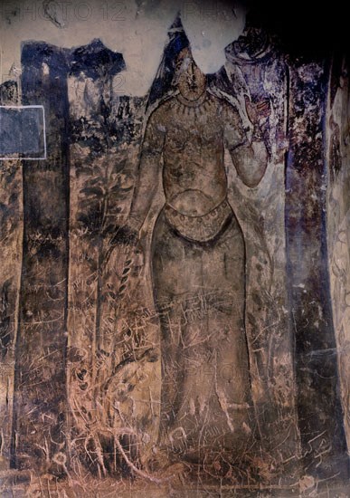 INTERIOR - FIGURA FEMENINA (BACANTE) - PINTURA MURAL S VIII
QUSEIR AMRA, CASTILLO
JORDANIA