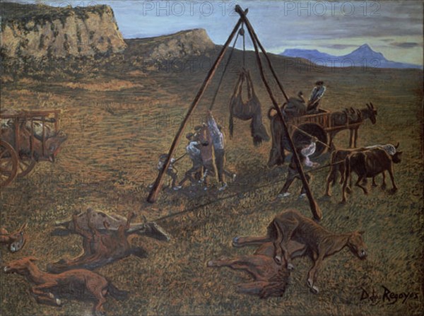 REGOYOS DARIO 1857/1913
VICTIMAS DE LA FIESTA (1894) PASTEL Y OLEO/LIENZO 90*120
MADRID, COLECCION PARTICULAR
MADRID