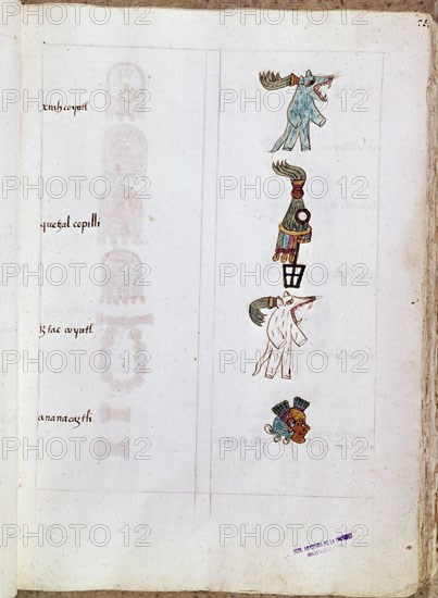 SAHAGUN BERNARDINO DE 1499-1590
CODICE MATRITENSIS
MADRID, ACADEMIA DE HISTORIA
MADRID