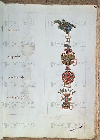 SAHAGUN BERNARDINO DE 1499-1590
CODICE MATRITENSIS-S XVI-CODICE POSCOLOMBINO
MADRID, ACADEMIA DE HISTORIA
MADRID