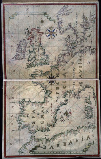 MAPA DE ESPAÑA IRLANDA INGLATERRA FRANCIA NORUEGA BALEARES
MADRID, SERVICIO GEOGRAFICO EJERCITO
MADRID