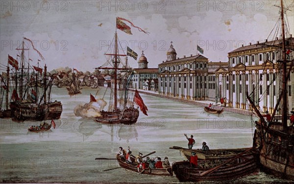 VISTA DE FILADELFIA COLONIA INGLES EN 1682
MADRID, COLECCION PARTICULAR
MADRID