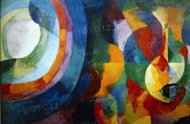 Delaunay, Contrastes simultanés : Soleil et Lune (détail)