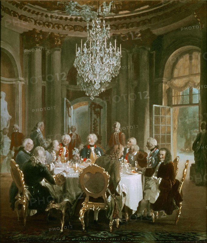 Menzel, Frederick the Great entertaining guests