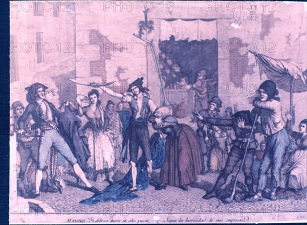 ESCENA CARICATURESCA DEL MADRID ANTIGUO-MAJOS Y MAJAS-GRABADO S XIX

This image is not downloadable. Contact us for the high res.