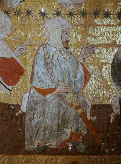 PINTURAS DE LA BOVEDA CENTRAL-S XV-RETRATOS DE LOS PRIMEROS REYES DE LA DINASTIA NAZARI-
GRANADA, ALHAMBRA-SALA DE LOS REYES
GRANADA

This image is not downloadable. Contact us for the high res.