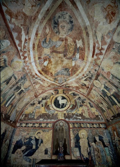 RETABLO DE MADERUELO-S XII-BOVEDA:PANTOCRATOR-MEDIO PUNTO:CAIN Y ABEL OFRENDAN AL CORDERO
Madrid, Museo del Prado