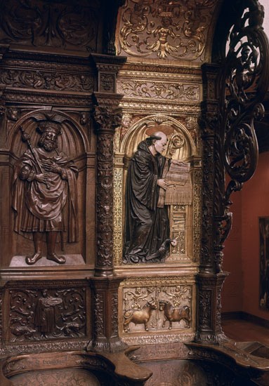 SILLERIA DE S BENITO-SILLA DEL ABAD
VALLADOLID, MUSEO NACIONAL DE ESCULTURA-INTERIOR
VALLADOLID