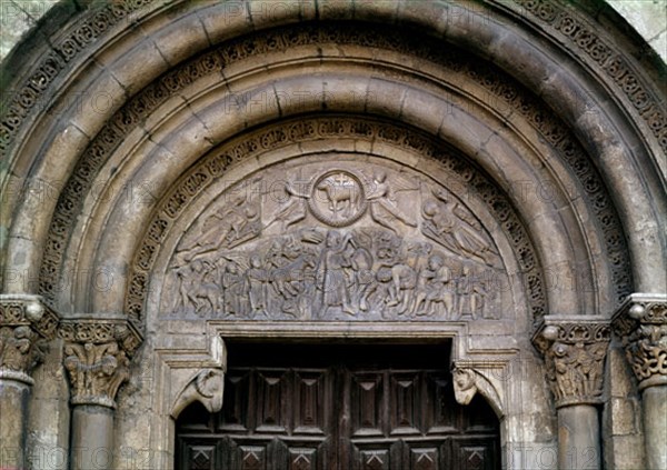 PUERTA DEL CORDERO(1ºDE ROMANICO CON VARIAS ESCENAS)TIMPANO:SACRIFICIO ISAAC.S XI
LEON, COLEGIATA DE SAN ISIDORO
LEON

This image is not downloadable. Contact us for the high res.