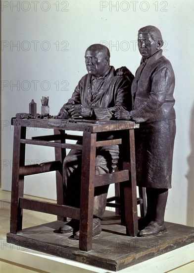 Hernández, Couple à leur table de travail - L'Horloger