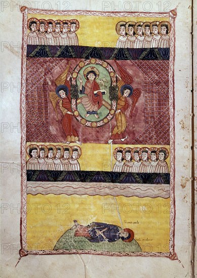 BEATO DE LIEBANA
COMENTARIOS AL APOCALIPSIS-FOLIO 70 V
BURGO DE OSMA, CATEDRAL
SORIA

This image is not downloadable. Contact us for the high res.