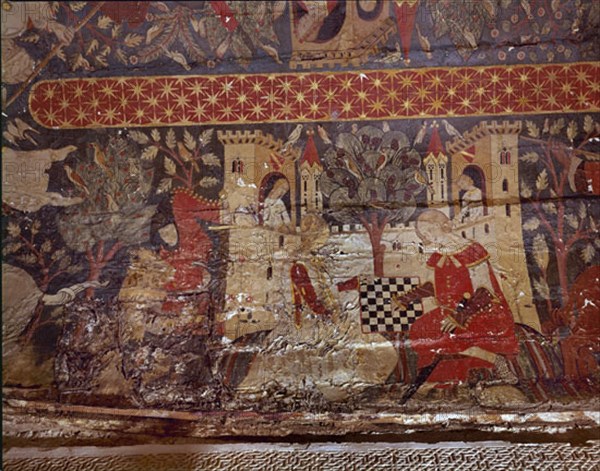 BOVEDA LATERAL-ESCENA DE AJEDREZ-EPOCA NAZARI S XV-PINTURA CRISTIANA
GRANADA, ALHAMBRA-SALA DE LOS REYES
GRANADA