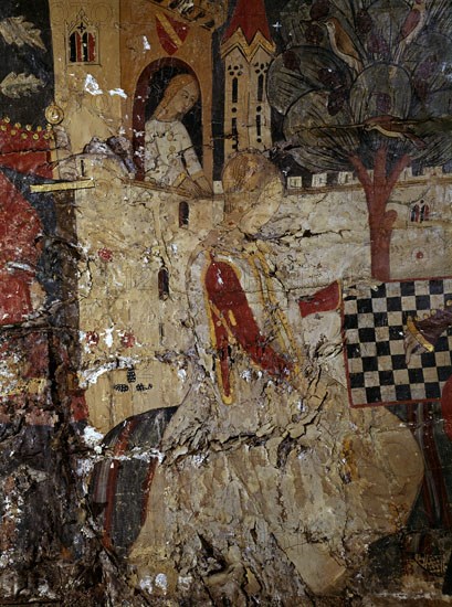 DAMA JUGANDO AL AJEDREZ-BOVEDA LATERAL- -EPOCA NAZARI S XV-PINTURA CRISTIANA
GRANADA, ALHAMBRA-SALA DE LOS REYES
GRANADA