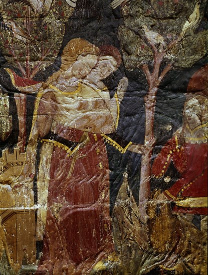 BOVEDA LATERAL-PAREJA-S XV-EPOCA NAZARI-PINTURA CRISTIANA SOBRE CUERO
GRANADA, ALHAMBRA-SALA DE LOS REYES
GRANADA