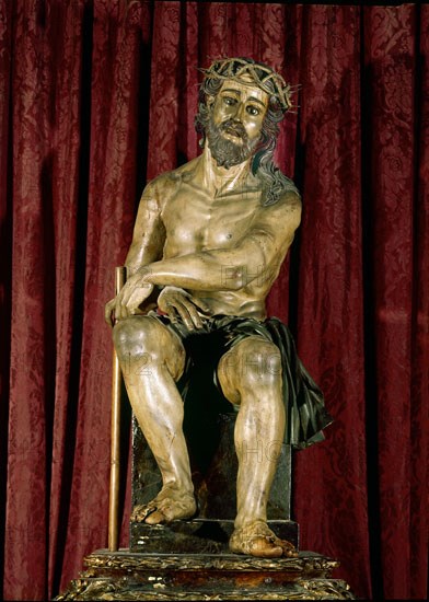 SALZILLO FRANCISCO 1707/83
CRISTO DE LA PACIENCIA-S XVIII-ESCULTURA BARROCA ESPAÑOLA
MURCIA, IGLESIA DE SANTA CATALINA
MURCIA