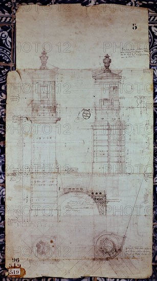 RODRIGUEZ VENTURA 1717/1785
PLANO DE LA FUENTE DE NEPTUNO
MADRID, ARCHIVO HISTORICO VILLA
MADRID