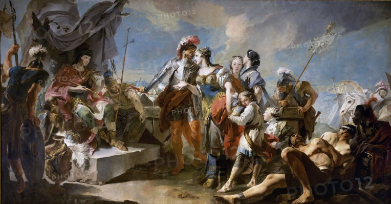 Tiepolo, Queen Zenobia before emperor Aurelian