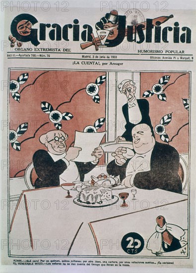 AREUGER
GRACIA Y JUSTICIA 1933-CARICATURAS DE LA II REPUBLICA
MADRID, HEMEROTECA MUNICIPAL
MADRID
