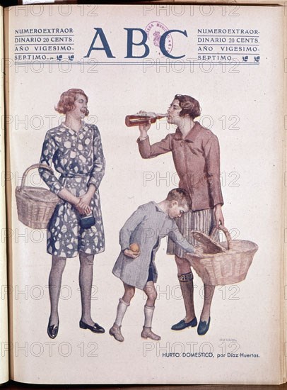PERIODICO ABC-DIBUJO DE HURTO DOMESTICO
MADRID, HEMEROTECA MUNICIPAL
MADRID