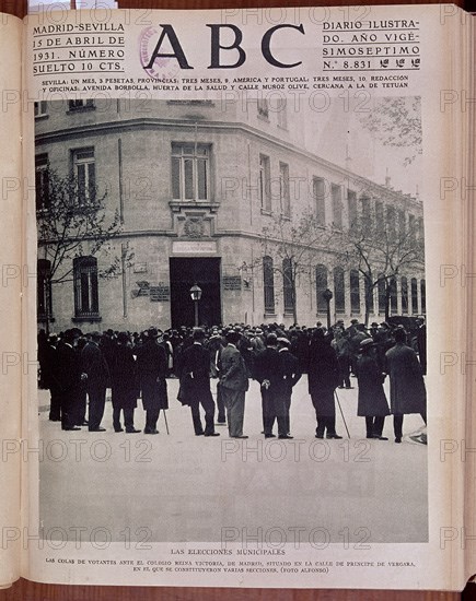 ALFONSO
PERIODICO ABC SEVILLA-ELECCION DE CONCEJALES 1931-TRIUNFO REPUBLICANO EN MADRID-II REP
MADRID, HEMEROTECA MUNICIPAL
MADRID

This image is not downloadable. Contact us for the high res.