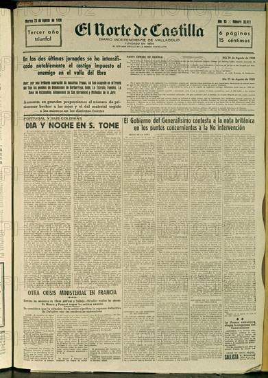 PERIODICO NORTE DE CASTILLA 1938
MADRID, HEMEROTECA MUNICIPAL
MADRID

This image is not downloadable. Contact us for the high res.