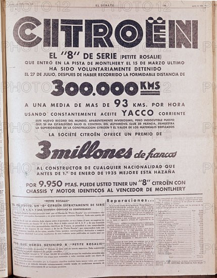 PERIODICO EL DEBATE 1933-ANUNCIO PUBLICITARIO DE COCHES CITROEN
MADRID, HEMEROTECA MUNICIPAL
MADRID

This image is not downloadable. Contact us for the high res.