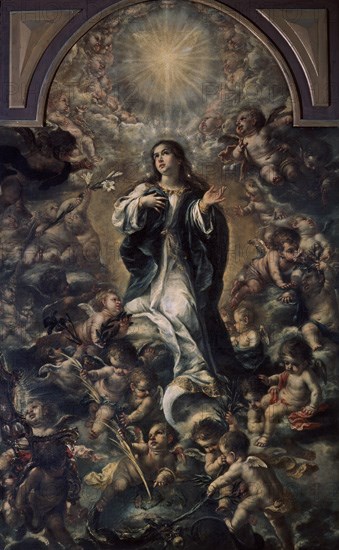 VALDES LEAL JUAN 1622/1690
LA CONCEPCION-1670/72
SEVILLA, MUSEO BELLAS ARTES - CONVENTO MERCEDARIAS CALZADAD
SEVILLA