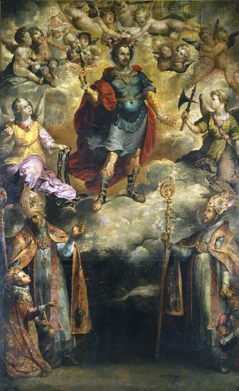 HERRERA EL VIEJO FRANCISCO 1590/1655
APOTEOSIS DE S HERMEREGILDO- HACIA 1624. ESCUELA  SEVILLANA.
SEVILLA, MUSEO BELLAS ARTES - CONVENTO MERCEDARIAS CALZADAD
SEVILLA