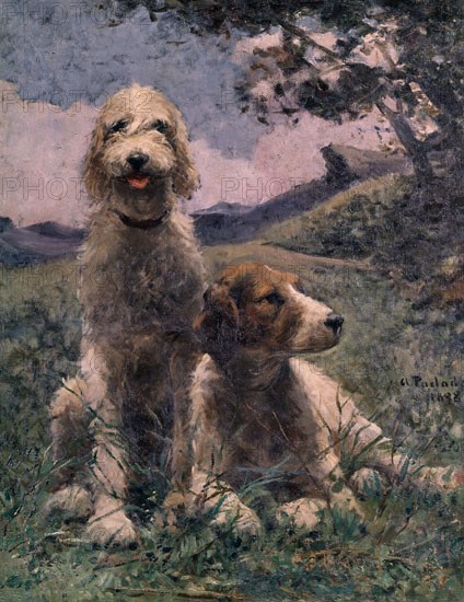 PARLADE ANDRES
PERROS BLANCOS-1898
SEVILLA, MUSEO BELLAS ARTES - CONVENTO MERCEDARIAS CALZADAD
SEVILLA