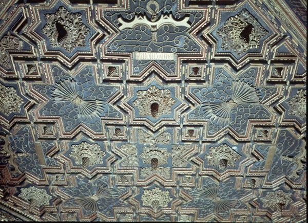 CAMARA REAL-DETALLE DEL ARTESONADO:YUGO,FLECHAS Y LEMA DE LOS REYES CATOLICOS
ZARAGOZA, ALJAFERIA-CORTES ARAGON
ZARAGOZA

This image is not downloadable. Contact us for the high res.