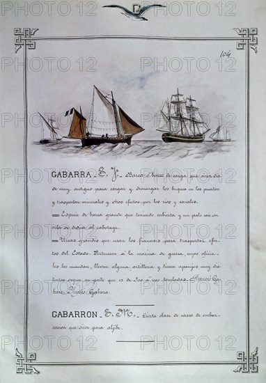MONLEON RAFAEL 1853/1900
GABARRA Y GABARRON
MADRID, MUSEO NAVAL LAMINAS
MADRID