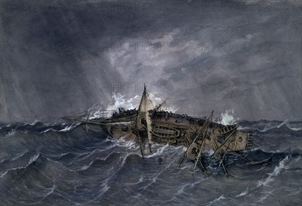 MONLEON RAFAEL 1853/1900
NAUFRAGIO
MADRID, MUSEO NAVAL LAMINAS
MADRID