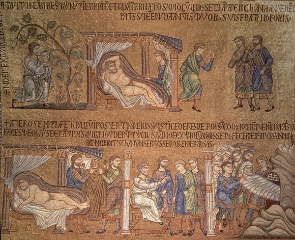 *MOSAICO S XIII EMBRIAGUEZ Y MUERTE DE NOE
VENECIA, BASILICA DE SAN MARCOS
ITALIA

This image is not downloadable. Contact us for the high res.