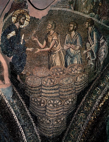 *MOSAICO S XIV DEL MILAGRO PANES Y PECES
ESTAMBUL, IGLESIA DE SAN SALVADOR
TURQUIA

This image is not downloadable. Contact us for the high res.