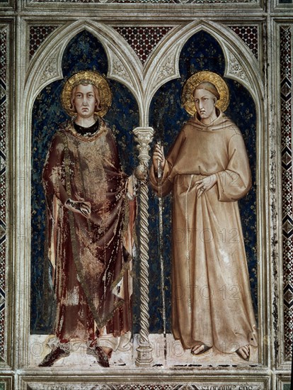 MARTINI SIMONE 1280/1344
*S LUIS DE FRANCIA (LUIS IX STO REY FRANCIA) Y S LUDOVICO D'ANGIO
ASIS, BASILICA DE SAN FRANCISCO
ITALIA
