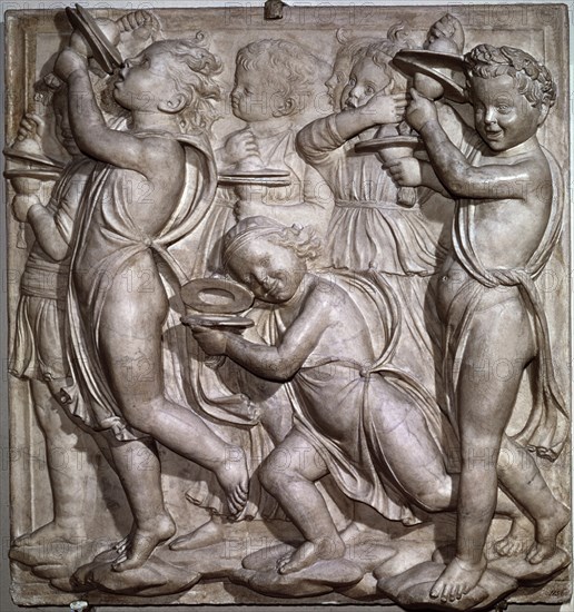 ROBBIA LUCA DE 1400/82
*RELIEVE - NIÑOS JUGANDO AL CIMBALO
FLORENCIA, MUSEO DE LA OPERA
ITALIA