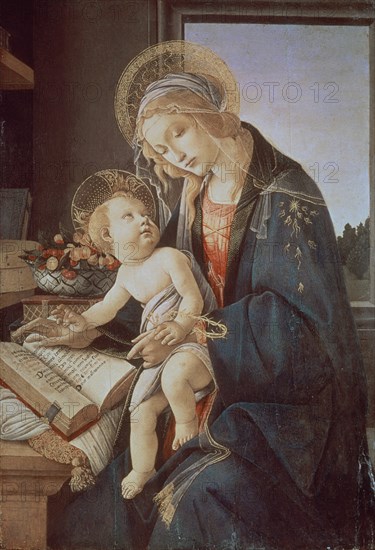 BOTTICELLI SANDRO 1444/1510
*MADONA DEL LIBRO 1480-PANEL 58X39,5 CM
MILAN, MUSEO POLDI PEZZOLI
ITALIA