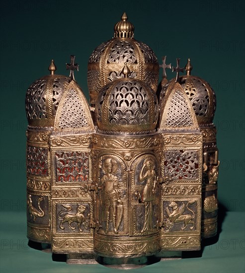 *TESORO-CUSTODIA EN PLATA FORMA DE IGL ORIENTAL
VENECIA, BASILICA DE SAN MARCOS
ITALIA
