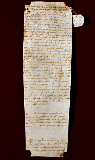 *ESCRITO DE LA UNION TOSCANA
SIENA, ARCHIVO DEL ESTADO
ITALIA

This image is not downloadable. Contact us for the high res.