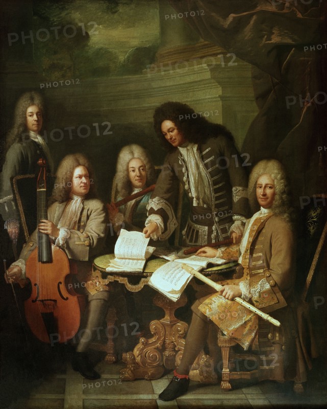 Levrac-Tournières, Lully, La Barre et des musiciens