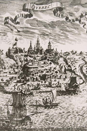 MANESSON ALLAIN
GRABADO - VISTA DE QUEBEC CAPITAL DE NUEVA FRANCIA
PARIS, BIBLIOTECA NACIONAL
FRANCIA

This image is not downloadable. Contact us for the high res.